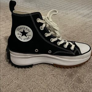 Converse Black and White Platform High-Tops